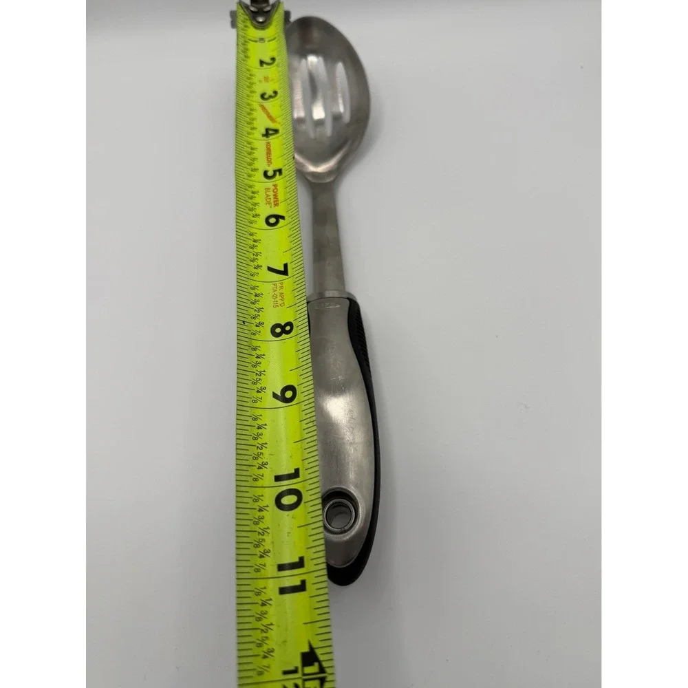 OXO Stainless Steel Slotted Serving Spoon/Spatula Good Grip Set of 2 Heavy Duty